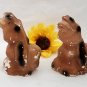 Braying Donkeys Salt & Pepper Shakers Vintage Chalk S & P