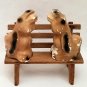 Braying Donkeys Salt & Pepper Shakers Vintage Chalk S & P