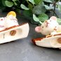 Skiing Bears Salt Pepper Shakers Vintage Animal S & P