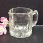 Vintage Crystal Creamer or Toothpick Holder Pressed Glass