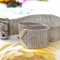 Mesh Bracelet with Owl, Sarah Coventry Vintage Jewelry, Adjustable