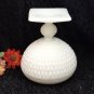 Milk Glass Ivy Ball Vintage Footed Vase