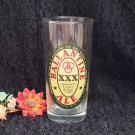 Ballantine Ale XXX 12 oz Glass 1960's Clear with Beer Label
