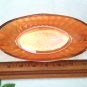 Marigold Relish Dish Imperial Pillar Flute Carnival Glass Bowl