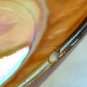 Marigold Relish Dish Imperial Pillar Flute Carnival Glass Bowl