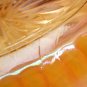 Marigold Relish Dish Imperial Pillar Flute Carnival Glass Bowl