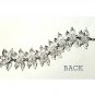 Leafy Links Chunky Bracelet Vintage Silvertone Ladie's Jewelry