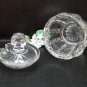 Cut Crystal Mustard with Lid and Spoon