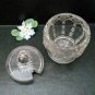 Cut Crystal Mustard with Lid and Spoon