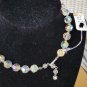 Aurora Borealis Beaded Necklace Vintage AB Choker
