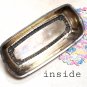 Silver Plated Butter Dish Vintage Silver and Glass Dish