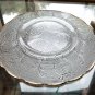 Jeannette Glass Harp 7-Inch Lunch Plate (s) Crystal