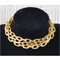 Chunky Chain Link Necklace Goldtone 36 inch