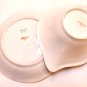 Hand Painted Porcelain Sauce Dish and Plate Germany