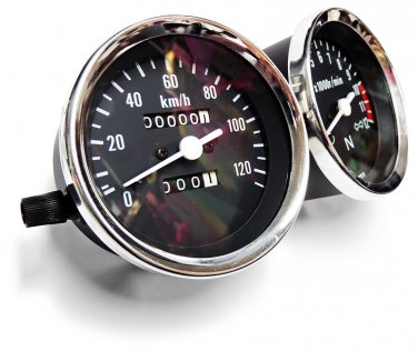 Suzuki TS250 TS185 TS125 SP370 Brand New Replacement Speedometer and Tachometer