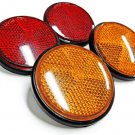 For Suzuki GT750 GT550 GT380 GT250 GT185 GT100 T500 T350 RE5 A100 Reflectors Set