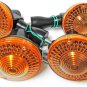 For Yamaha DT400 DT250 DT175 DT125 DT100 XT250 XT500 Complet 12V Turn Signal Set