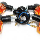 Triumph Chopper Custom Cafe Racer Drag Old School 12 Volt Mini Turn Signal Set