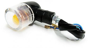 Norton Chopper Custom CafeRacer Drag Old School Black Case Mini Turn Signal Lamp