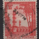 PAKISTAN 1954 - Scott 69 used - 1.1/2a, Emperor Jahangir's Mausoleum   (6-538)