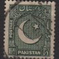 PAKISTAN 1948/57 - Scott 28 used - 1.1/2a, Star & Crescent  (6-547)