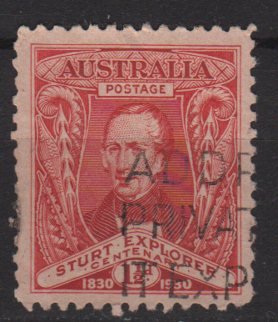 Australia 1930 - Scott 104 used - 1.1/2p, Capt Charles Sturt (6-625)