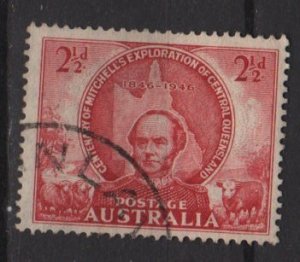 Australia 1946  - Scott 203 used - 2.1/2p, Sir Thomas Mitchell (S-619)