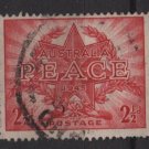 Australia 1946  - Scott 200 used - 2.1/2p,  end of WWII, peace (S-621)