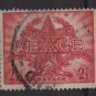 Australia 1946  - Scott 200 used - 2.1/2p,  end of WWII, peace (S-621)