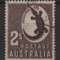 Australia 1948  - Scott  212 Wmk, used - 2sh, Crocodile (S-627)