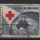 Australia 1954  - Scott  271  used - 3c, Red Cross Society (T-708)