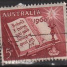 Australia 1960  - Scott  339  used - 5p, Open Bible, Christmas (T-717)