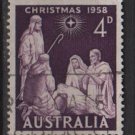 Australia 1958 - Scott 313 used -  4p, Christmas (6-652)
