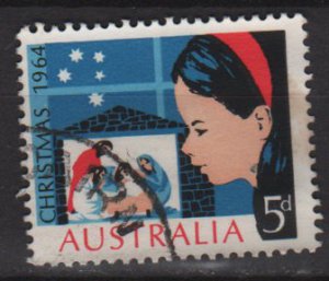 Australia 1964  - Scott  384 used -  5p, Christmas (6-656*)
