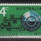 Australia 1967  - Scott  425 used -  4c, Banking (6-660)