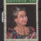 Australia 1991  - Scott 1210 used - 43c, Queen Elizabeth 65th Birtdhay (6-671)