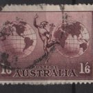 Australia, Airmail,  1937  - Scott  C5 used -  1sh6p, Mercury & Hemispheres (6-678)