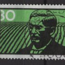 Germany 1988 -  Scott 1550 used - 80pf, Friedrich Wilhelm Raiffeisen  (7-22)
