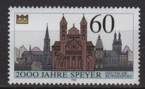 Germany 1990 - Scott 1591 MNH -  60pf, Speyer 2000th Anniv (Ra-484)