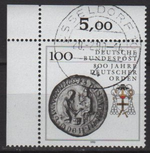 Germany 1990 - Scott 1595  CTO -  100pf, Teutonic Order (7-55)