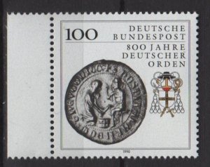 Germany 1990 - Scott 1595 MNH -  100pf, Teutonic Order (7-56)