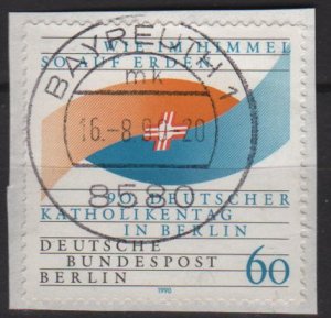 BERLIN 1990 - Scott 9N590 used - 90th German Catholics day   (7-117)