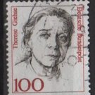Germany 1986 - Scott 1484 used - 100pf, Famous Women, Therese Giehse   (7-131)