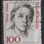 Germany 1986 - Scott 1484 used - 100pf, Famous Women, Therese Giehse   (7-131)