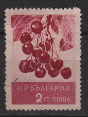Bulgaria 1956  - Scott 936 used -  2s, Cherries (7-196)