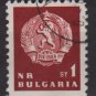 Bulgaria  1963  - Scott  1253 CTO  -  1s, Lion emblem (7-247)