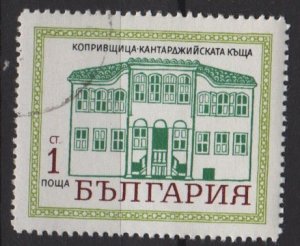 Bulgaria 1971 - Scott 1958 CTO - 1s, Facade, House in Koprivnica (red-371)