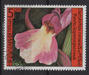 Bulgaria 1986 - Scott  3140  used -  5s, Orchids (8-47)