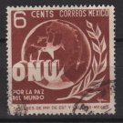 Mexico 1946 - Scott 814 used - 6c, United nations   (8-287)