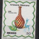 Mexico 1980  - Scott  1220 MNH  - 50c, Artisan Glass vase & animals (8-342*)